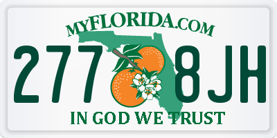 FL license plate 2778JH
