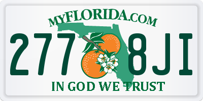 FL license plate 2778JI