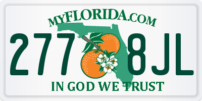 FL license plate 2778JL