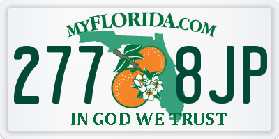 FL license plate 2778JP