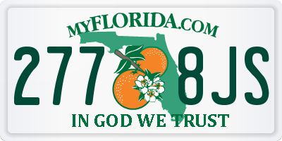 FL license plate 2778JS
