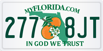 FL license plate 2778JT