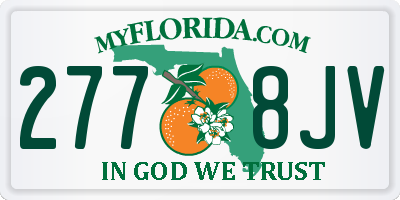 FL license plate 2778JV