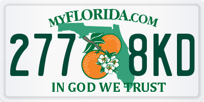 FL license plate 2778KD