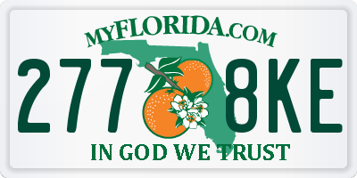 FL license plate 2778KE