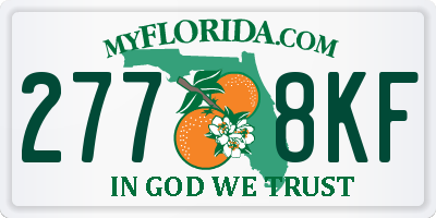 FL license plate 2778KF