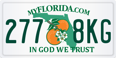 FL license plate 2778KG