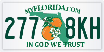 FL license plate 2778KH