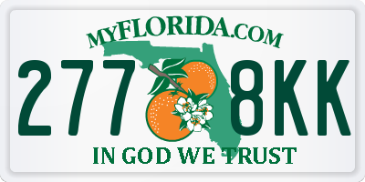 FL license plate 2778KK