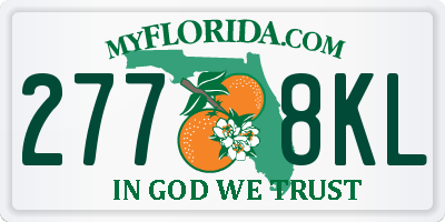 FL license plate 2778KL