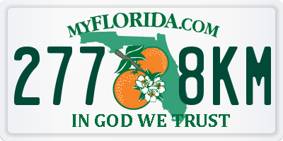 FL license plate 2778KM