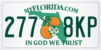 FL license plate 2778KP