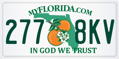 FL license plate 2778KV
