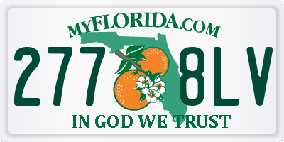 FL license plate 2778LV