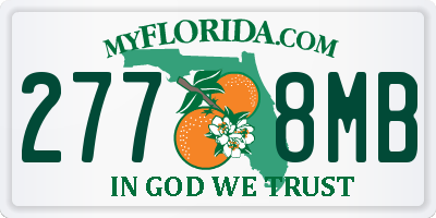 FL license plate 2778MB