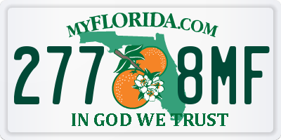 FL license plate 2778MF