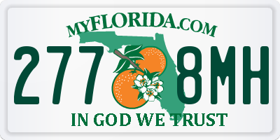FL license plate 2778MH