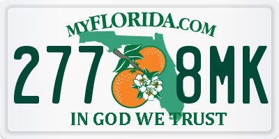 FL license plate 2778MK