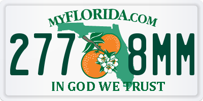 FL license plate 2778MM
