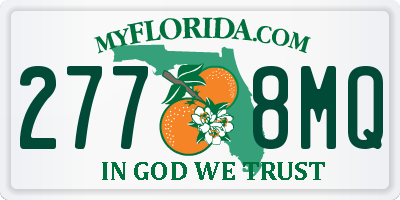 FL license plate 2778MQ