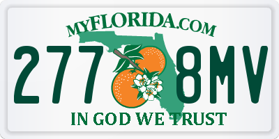 FL license plate 2778MV