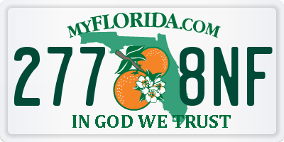 FL license plate 2778NF