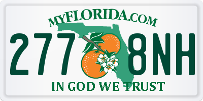 FL license plate 2778NH