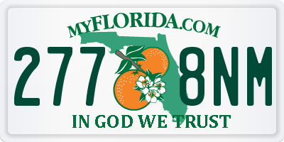 FL license plate 2778NM