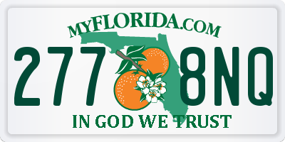 FL license plate 2778NQ