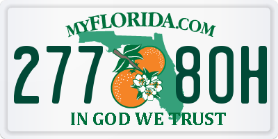 FL license plate 2778OH