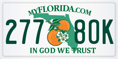 FL license plate 2778OK