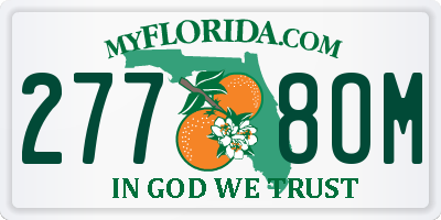 FL license plate 2778OM