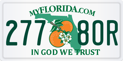 FL license plate 2778OR