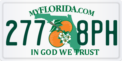 FL license plate 2778PH
