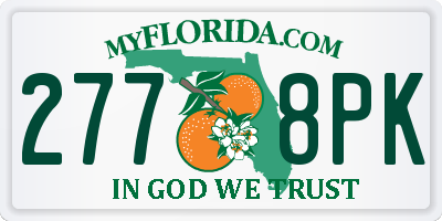 FL license plate 2778PK