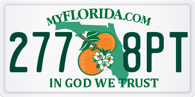 FL license plate 2778PT