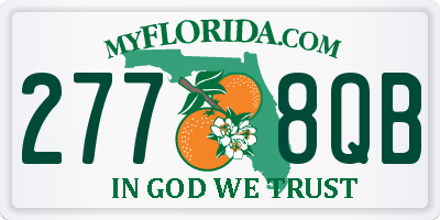 FL license plate 2778QB