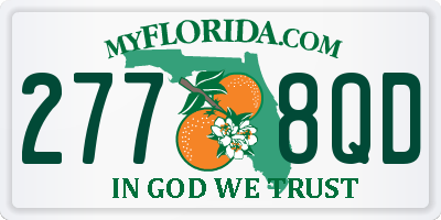 FL license plate 2778QD