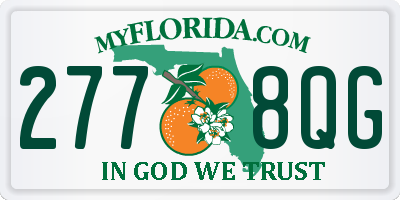 FL license plate 2778QG
