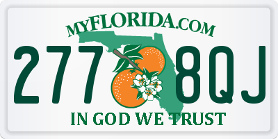 FL license plate 2778QJ