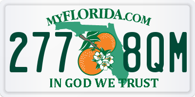 FL license plate 2778QM
