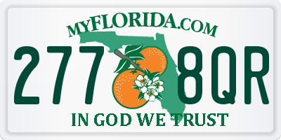 FL license plate 2778QR