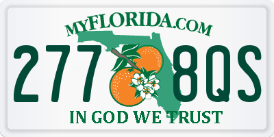 FL license plate 2778QS