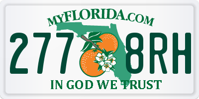 FL license plate 2778RH