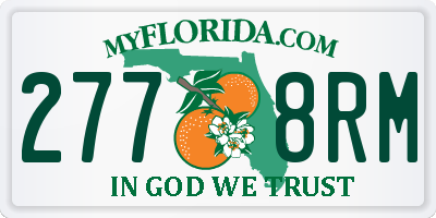 FL license plate 2778RM
