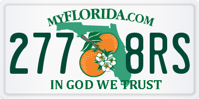 FL license plate 2778RS