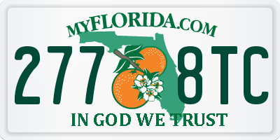 FL license plate 2778TC