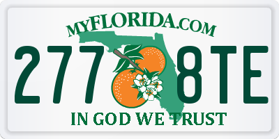 FL license plate 2778TE