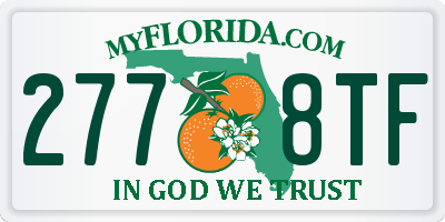 FL license plate 2778TF