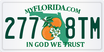 FL license plate 2778TM